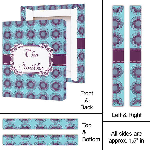 Concentric Circles 11x14 - Canvas Print - Approval