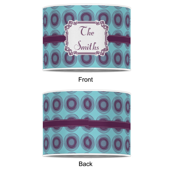 Concentric Circles 12" Drum Lampshade - APPROVAL (Poly Film)