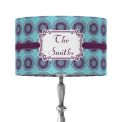 Concentric Circles 12" Drum Lamp Shade - Fabric (Personalized)