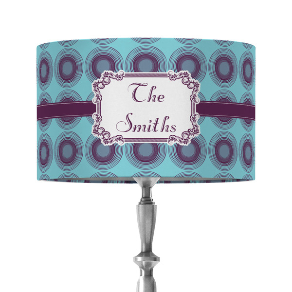 Custom Concentric Circles 12" Drum Lamp Shade - Fabric (Personalized)