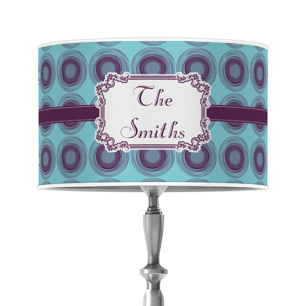 Custom Concentric Circles 12" Drum Lamp Shade - Poly-film (Personalized)