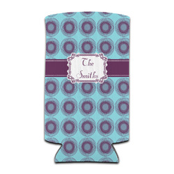 Concentric Circles Can Cooler (tall 12 oz) (Personalized)