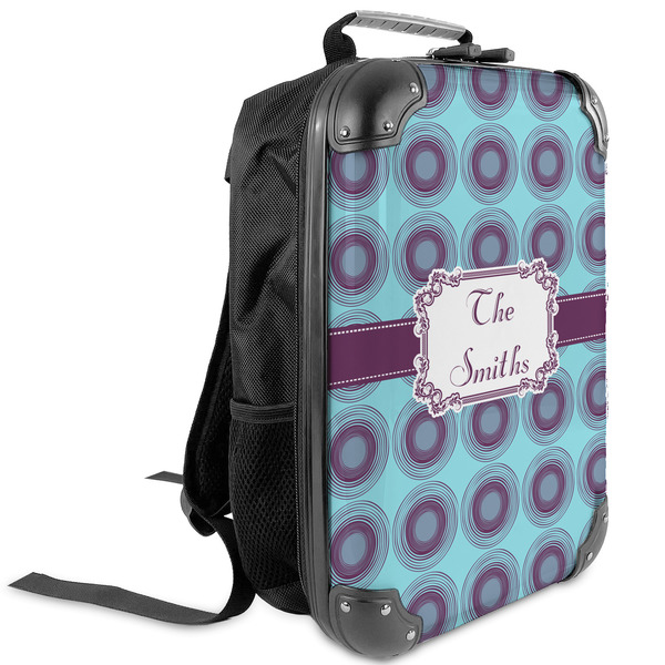 Custom Concentric Circles Kids Hard Shell Backpack (Personalized)