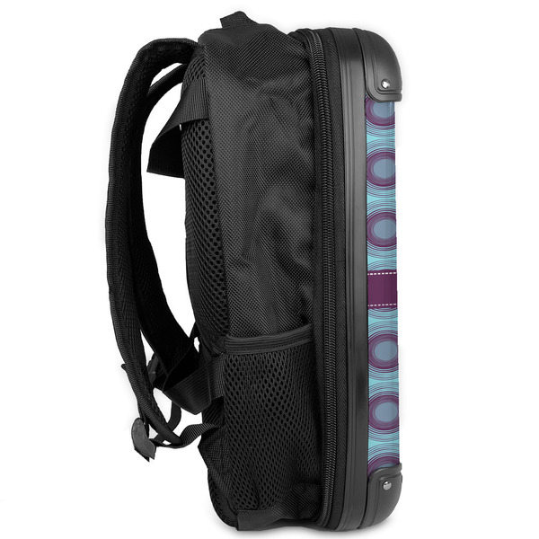 Concentric Circles 13" Hard Shell Backpacks - Side View