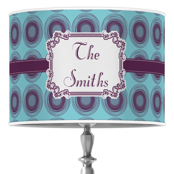 Custom Concentric Circles 16" Drum Lamp Shade - Poly-film (Personalized)