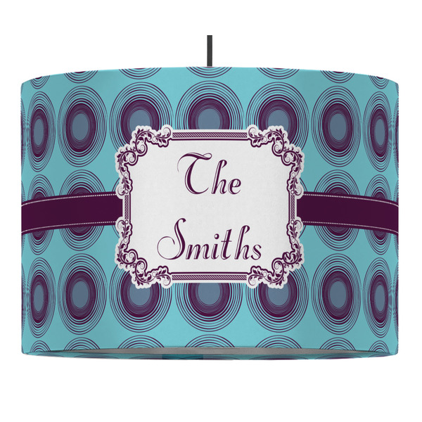 Custom Concentric Circles Drum Pendant Lamp (Personalized)