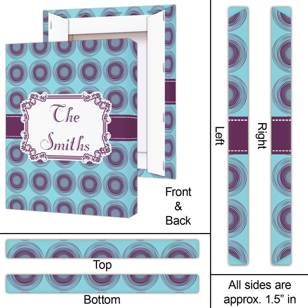 Concentric Circles 16x20 - Canvas Print - Approval