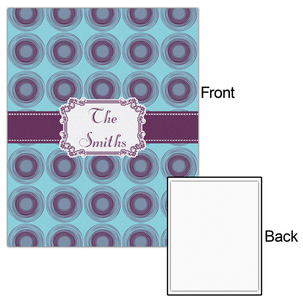 Concentric Circles 16x20 - Matte Poster - Front & Back