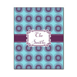 Concentric Circles Wood Print - 16x20 (Personalized)