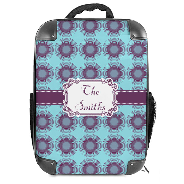 Custom Concentric Circles Hard Shell Backpack (Personalized)