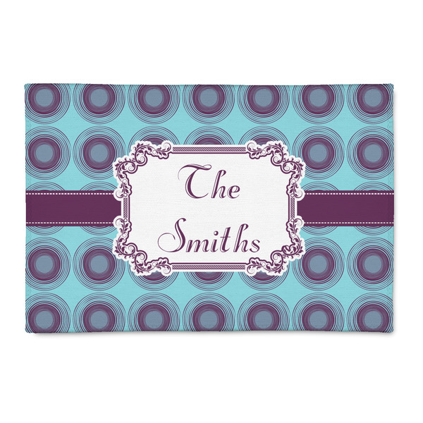 Custom Concentric Circles 2' x 3' Indoor Area Rug (Personalized)