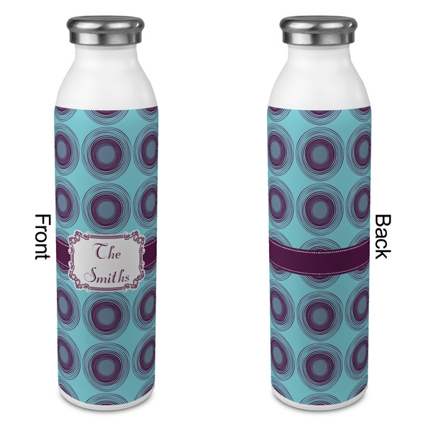 Concentric Circles 20oz Water Bottles - Full Print - Approval