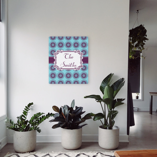 Concentric Circles 20x24 - Canvas Print - In Context