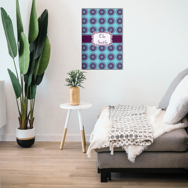 Concentric Circles 20x30 Wood Print - In Context