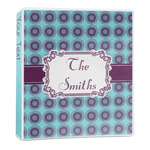 Concentric Circles 3-Ring Binder - 1 inch (Personalized)