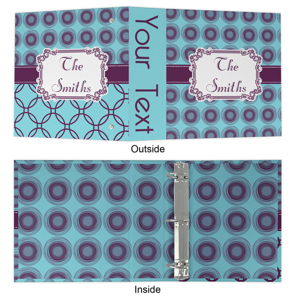 Concentric Circles 3 Ring Binders - Full Wrap - 2" - APPROVAL