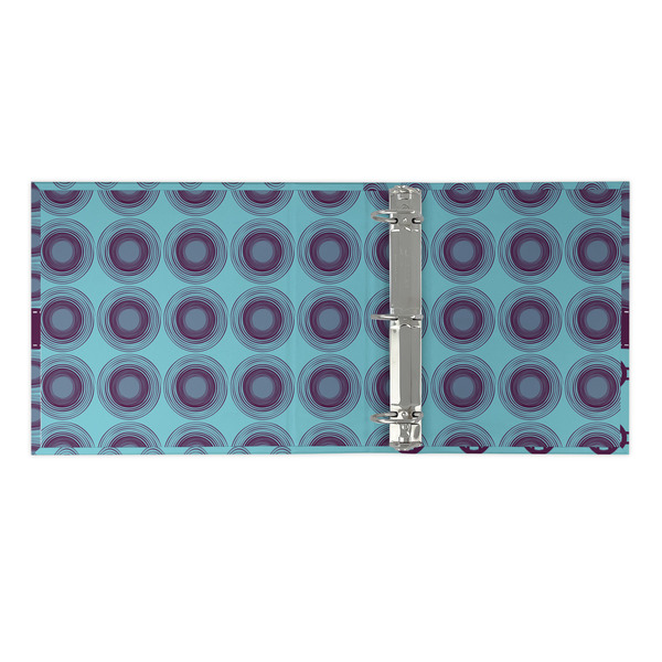 Concentric Circles 3 Ring Binders - Full Wrap - 2" - OPEN INSIDE