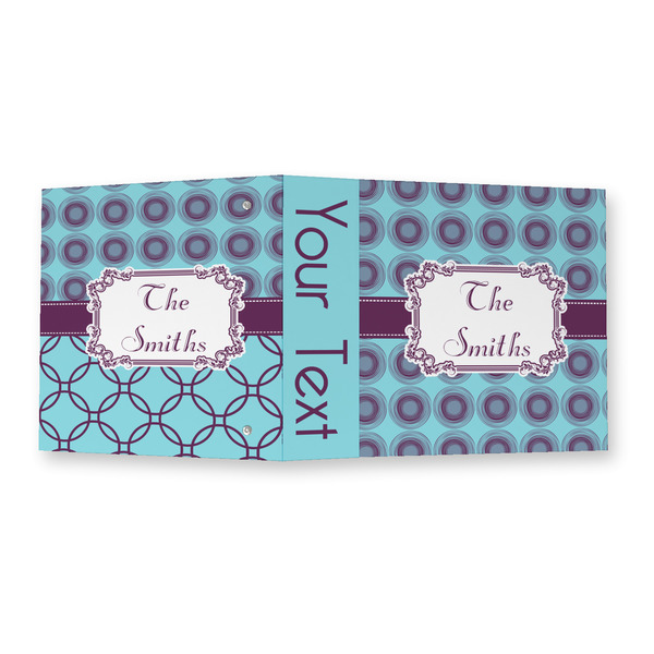 Concentric Circles 3 Ring Binders - Full Wrap - 2" - OPEN OUTSIDE