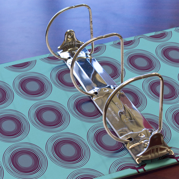 Concentric Circles 3 Ring Binders - Full Wrap - 3" - DETAIL