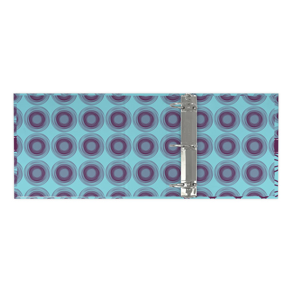 Concentric Circles 3 Ring Binders - Full Wrap - 3" - OPEN INSIDE