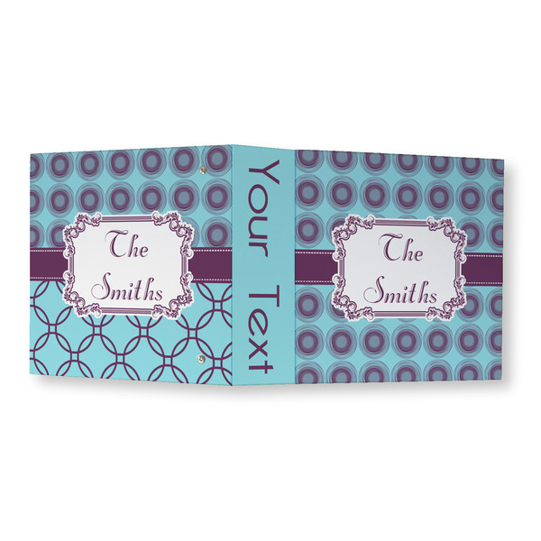 Concentric Circles 3 Ring Binders - Full Wrap - 3" - OPEN OUTSIDE