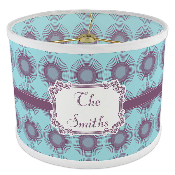 Concentric Circles 8" Drum Lampshade - ANGLE Poly-Film