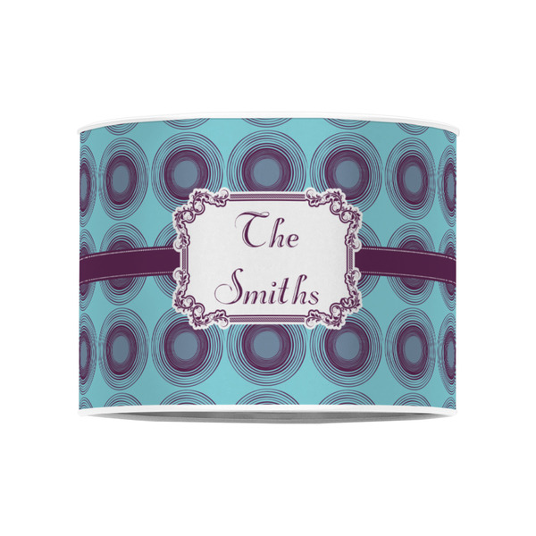 Concentric Circles 8" Drum Lampshade - FRONT (Poly Film)