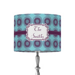 Concentric Circles 8" Drum Lamp Shade - Fabric (Personalized)