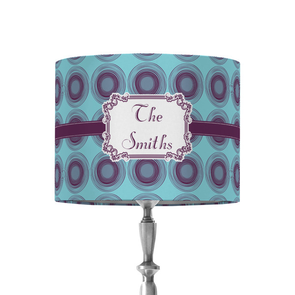 Custom Concentric Circles 8" Drum Lamp Shade - Fabric (Personalized)