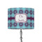 Concentric Circles 8" Drum Lampshade - ON STAND (Fabric)