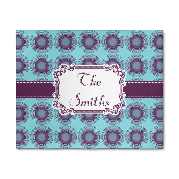 Custom Concentric Circles 8' x 10' Indoor Area Rug (Personalized)