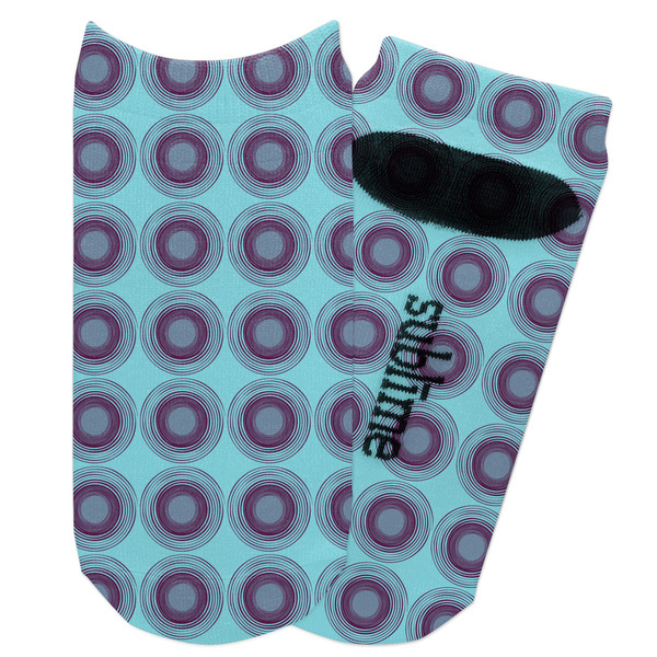 Custom Concentric Circles Adult Ankle Socks