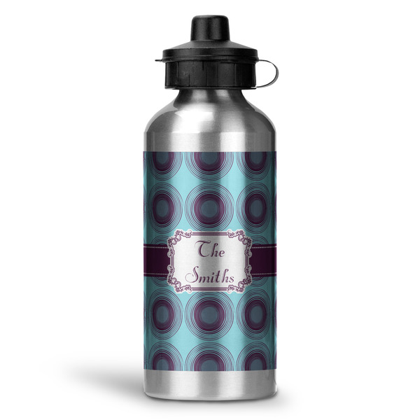 Custom Concentric Circles Water Bottles - 20 oz - Aluminum (Personalized)