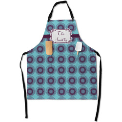 Concentric Circles Apron With Pockets w/ Name or Text