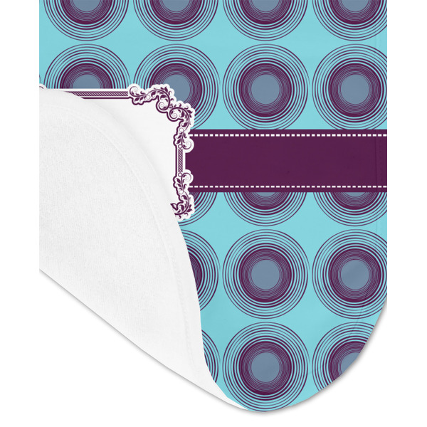 Concentric Circles Baby Bib - AFT detail