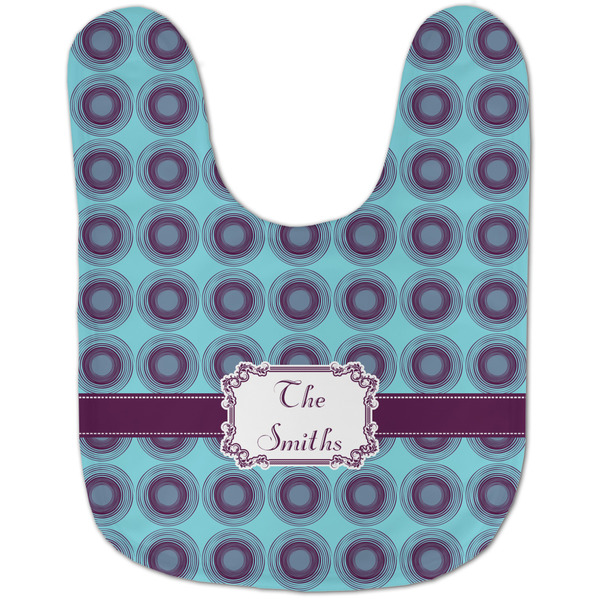Concentric Circles Baby Bib - AFT flat