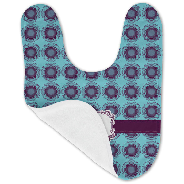 Concentric Circles Baby Bib - AFT folded