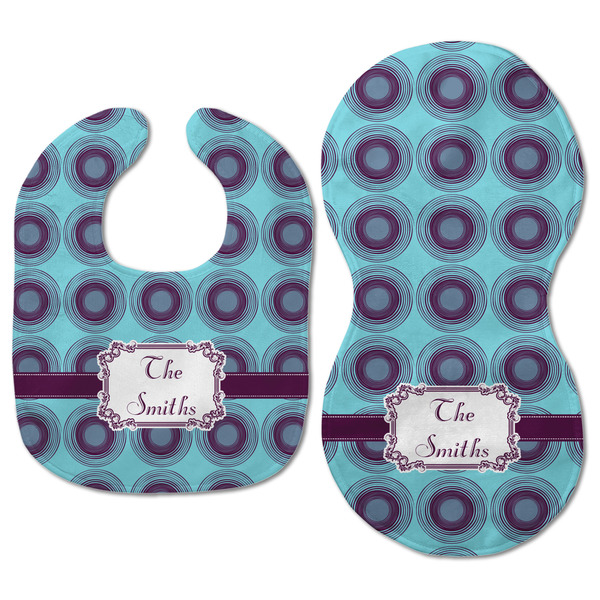 Concentric Circles Baby Bib & Burp Set - Approval (new bib & burp)