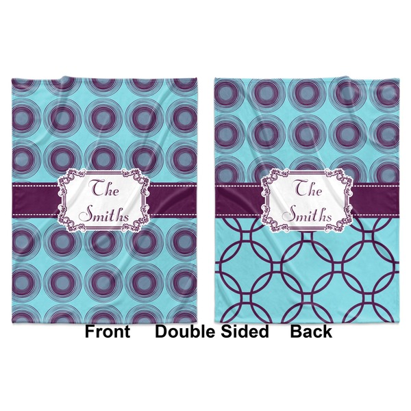 Concentric Circles Baby Blanket (Double Sided - Printed Front and Back)