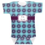 Concentric Circles Baby Bodysuit 6-12 (Personalized)