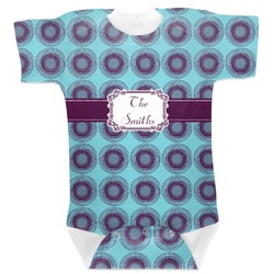 Concentric Circles Baby Bodysuit (Personalized)
