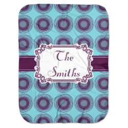 Concentric Circles Baby Swaddling Blanket (Personalized)