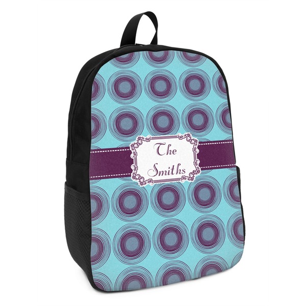 Custom Concentric Circles Kids Backpack (Personalized)