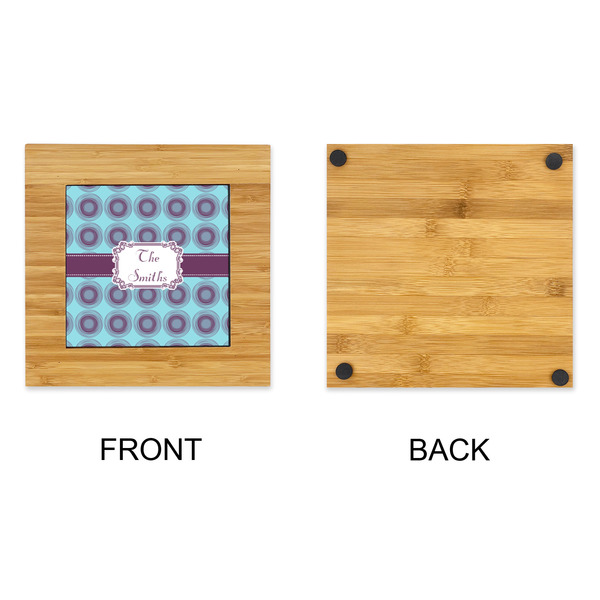 Concentric Circles Bamboo Trivet with 6" Tile - APPROVAL