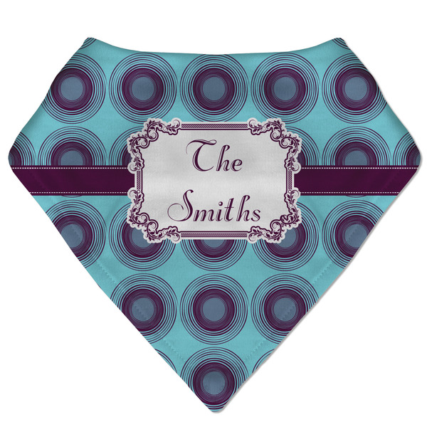 Custom Concentric Circles Bandana Bib (Personalized)