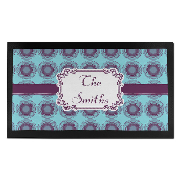 Custom Concentric Circles Bar Mat - Small (Personalized)