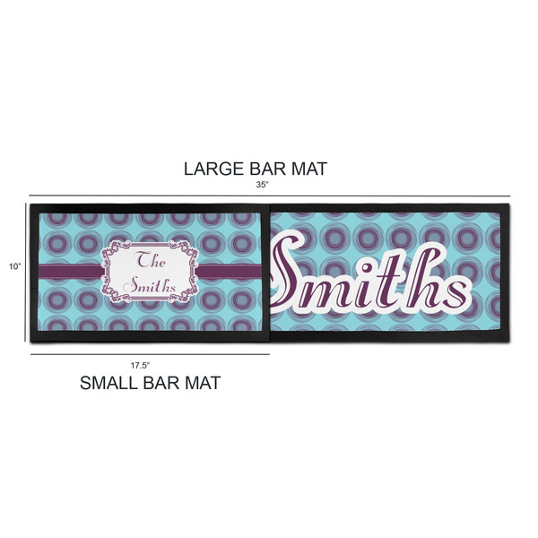 Concentric Circles Bar Mats - Sizing Chart
