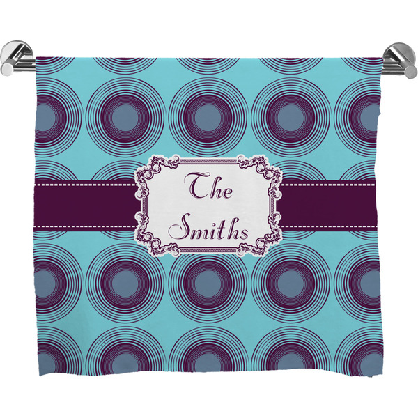 Custom Concentric Circles Bath Towel (Personalized)