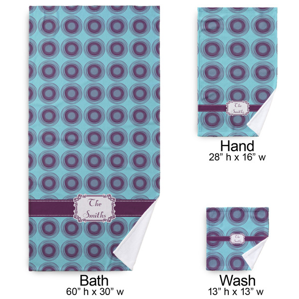 Concentric Circles Bath Towel Sets - 3-piece - Approval
