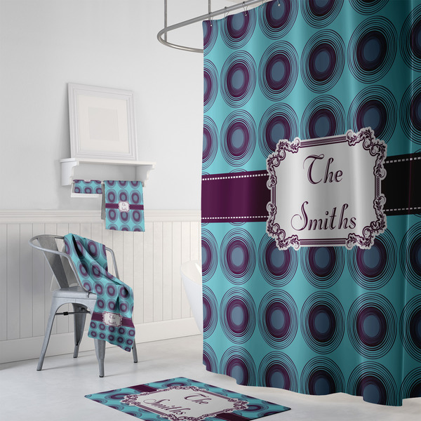 Concentric Circles Bath Towel Sets - 3-piece - In Context